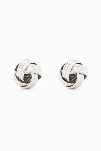 Knot Cufflinks in Sterling Silver