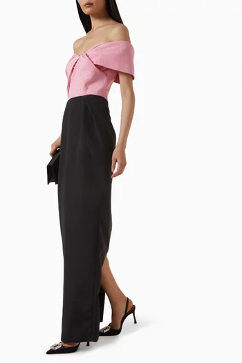 Amaro Off-shoulder Gown