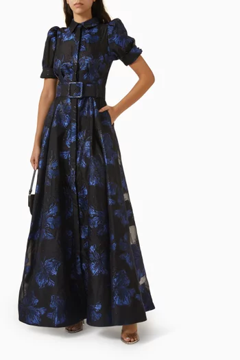 Alexandra Floral-print Gown