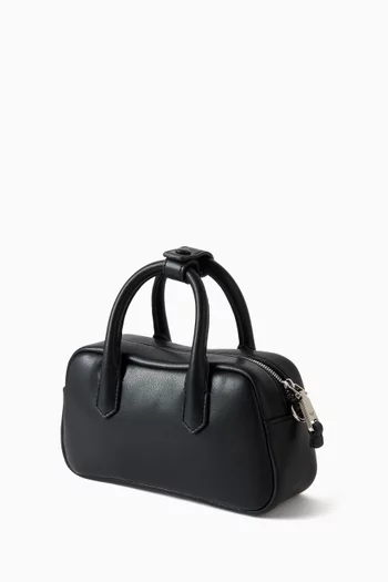 XS Logo Tote Bag in Leather