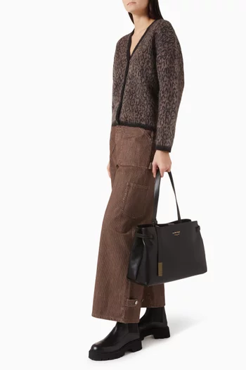 Medium Nora Tote Bag in Leather