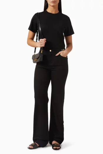 Horse Strass-embellished T-shirt in Jersey