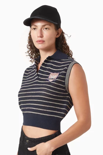 Logo Baseball Cap in Cotton