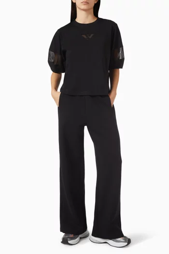 تي شيرت بأجزاء شبكية