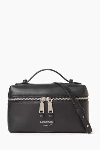 Vanity Top Handle Bag in Leather