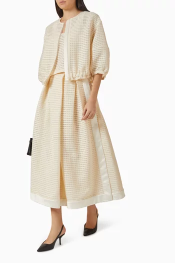 تنورة بقصة على شكل حرف A‏ جاكار