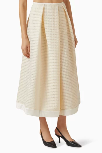 تنورة بقصة على شكل حرف A‏ جاكار