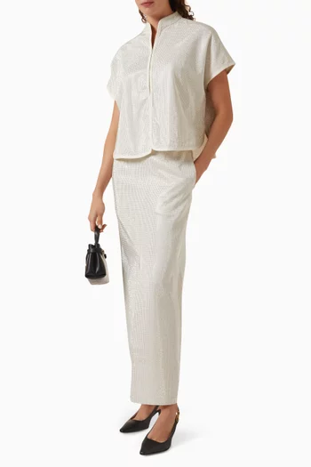 Stud-embellished Top