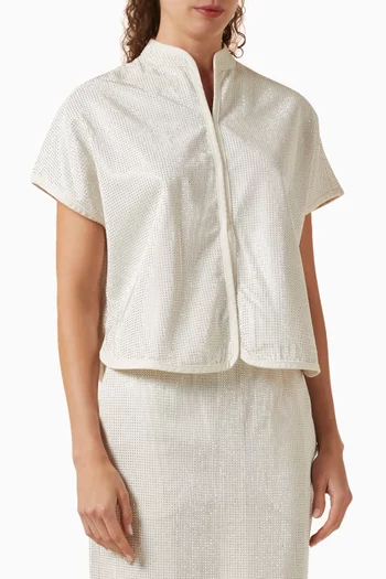 Stud-embellished Top