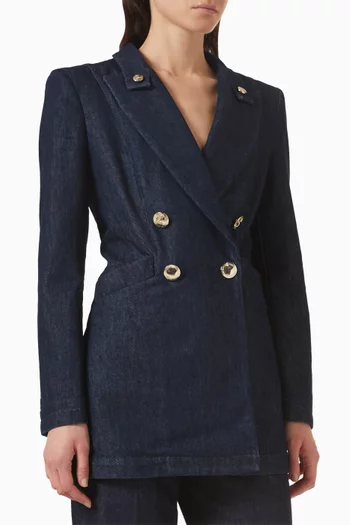 جاكيت بصفي أزرار دينم