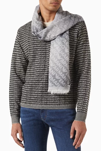 وشاح بشعار الماركة ولون متدرج