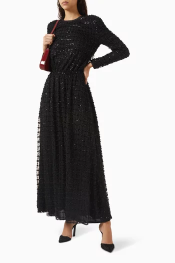 Bead-embellished Dress in Tulle