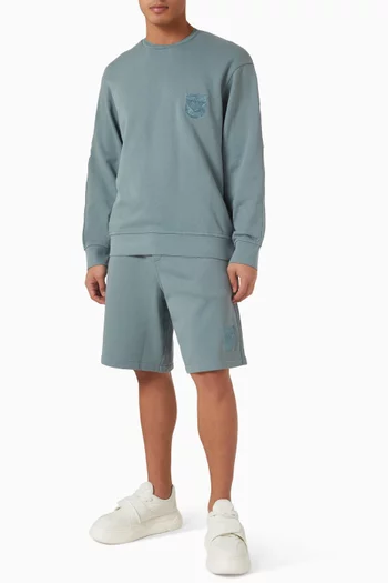 سويت شيرت مطرز بدرع فرنش تيري