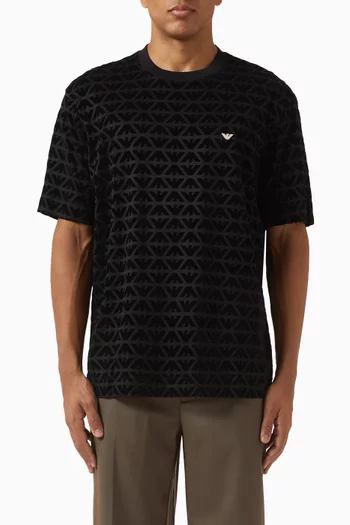 تي شيرت بشعار النسر مزيج لايوسيل