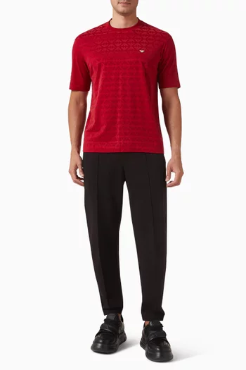 تي شيرت بشعار النسر مزيج لايوسيل