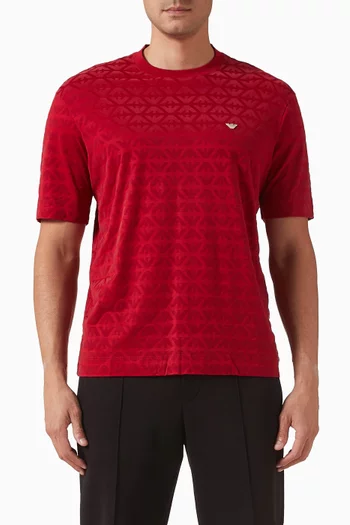 تي شيرت بشعار النسر مزيج لايوسيل