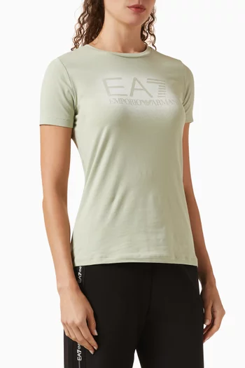 Graphic Logo T-shirt in Cotton