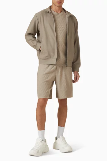 سويت شيرت بسحّاب وشعار الماركة