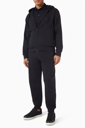 Logo Hoodie in Double Jersey