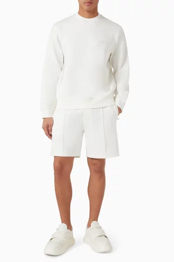 سويت شيرت بشعار الماركة جيرسيه بحياكة مزدوجة