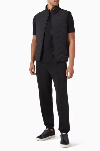 Jacquard T-shirt in Cotton