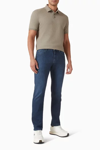 EA Text Logo Polo Shirt in Cotton