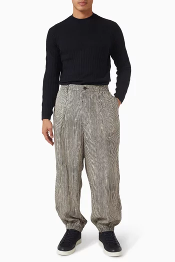 سترة محاكة بنقشة دياموند فانسي صوف