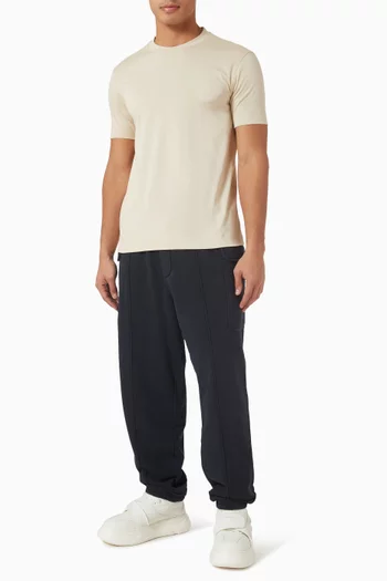 Logo Patch Sweatpants in French Terry