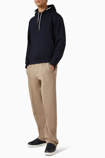 كنزة بغطاء رأس بشعار النسر فرنش تيري