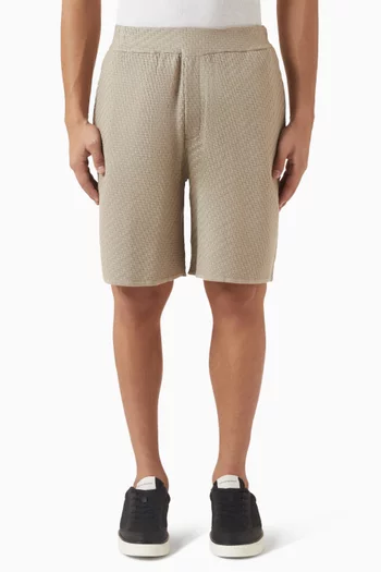 Stitch-detail Shorts in Knit