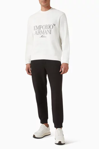 سويت شيرت بشعار الماركة فرنش تيري