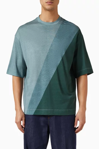 Digital-print T-shirt in Cotton-blend