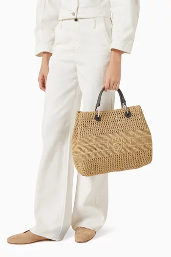 My EA Woven Tote Bag