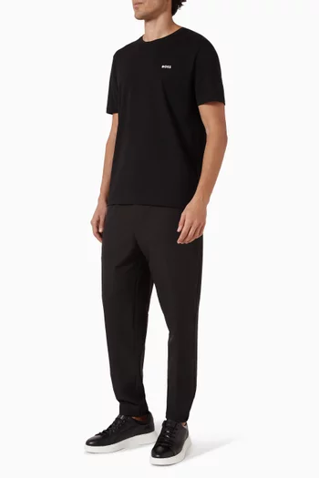 طقم تي شيرت قطن مطاطي، قطعتان