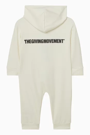 Zip-through Romper in Recycled Softskin