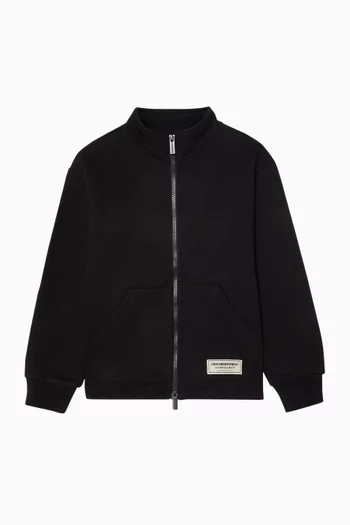 Zip Jacket in Cotton-fleece