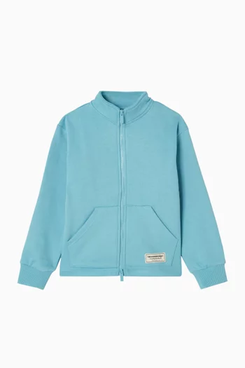 Zip Jacket in Cotton-fleece