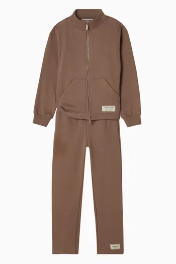 Relaxed Straight-leg Sweatpants in Organic Cotton-blend