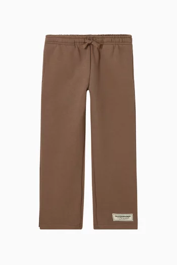 Relaxed Straight-leg Sweatpants in Organic Cotton-blend