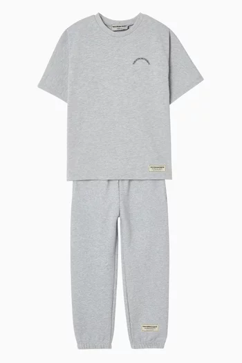 Relaxed Cuffed Sweatpants in Cotton