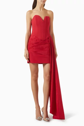 فستان زايرا قصير بصدرية بلا حمالات