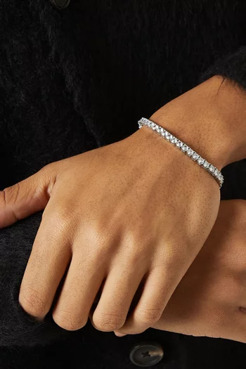 Tennis Bracelet in Stainless Steel