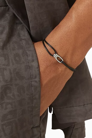 سوار بتصميم حبل بمشبك ستانلس ستيل