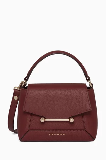 Nano Mosaic Top-handle bag in Grain Leather