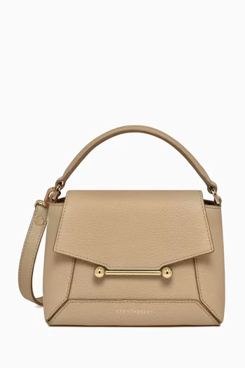 Nano Mosaic Top-handle bag in Grain Leather