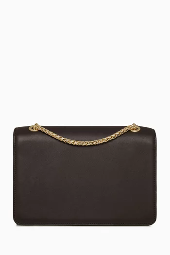 East West Shoulder Bag in Leather
