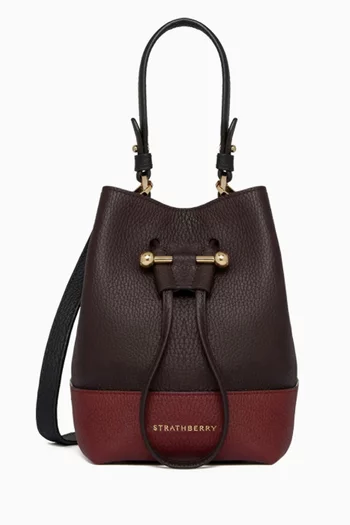 Lana Osette Bucket Bag in Grained Leather