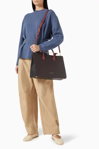 حقيبة يد كبيرة جلد عجل