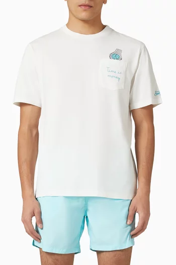 تي شيرت كونور بطبعة Time is Money قطن