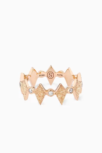 Mosaic Diamond Ring in 18kt Rose Gold